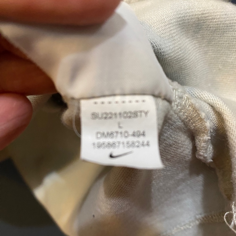 Nike tie dye boxy mock neck top blue L - Picture 8 of 10